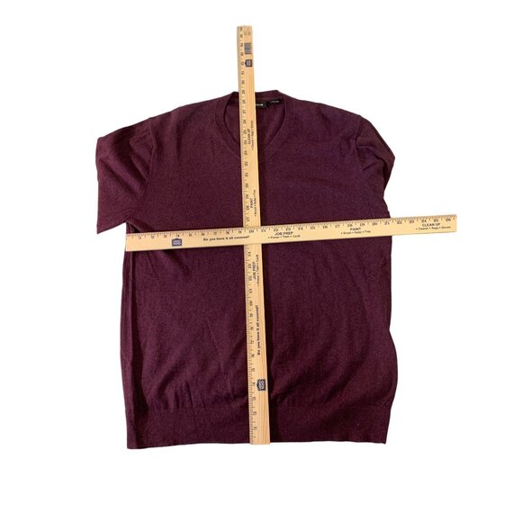 Claiborne XL Burgundy V-Neck Sweater - Picture 5 of 5